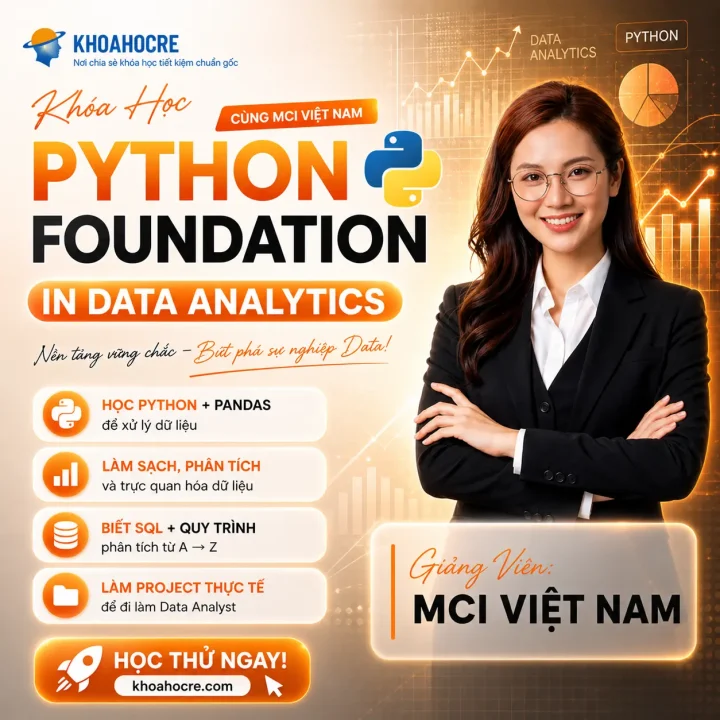 Khóa Học Python Foundation In Data Analyst MCI Việt Nam