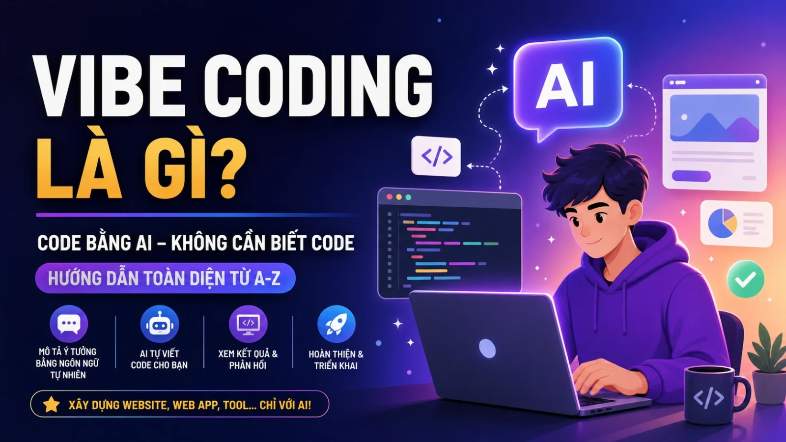 Vibe Coding là gì? Cách code bằng AI mà không cần biết lập trình