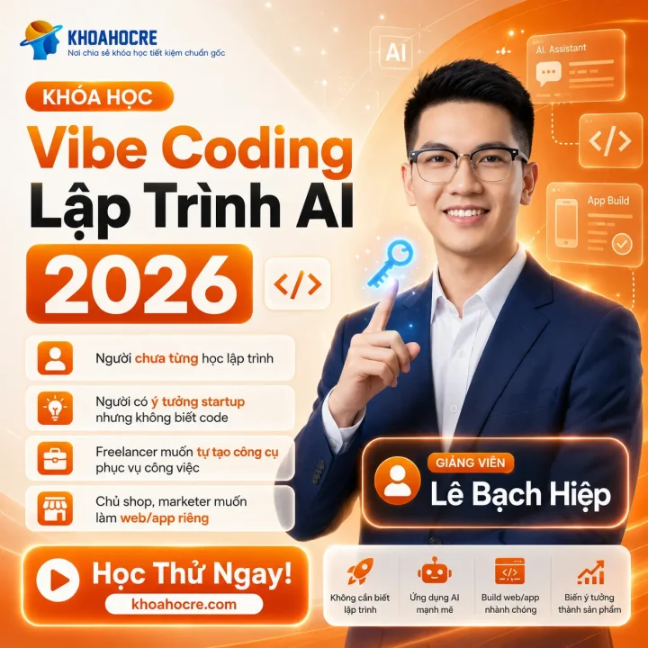 Khóa Học Vibe Coding Lập Trình AI 2026 Lê Bạch Hiệp