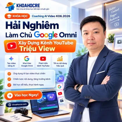 Khóa Học Coaching AI Video K06.2026 Hải Nghiêm – Làm Chủ Google Omni, Xây Dựng Kênh YouTube Triệu View Khóa Học Coaching AI Video K06.2026 Hải Nghiêm – Làm Chủ Google Omni, Xây Dựng Kênh YouTube Triệu View